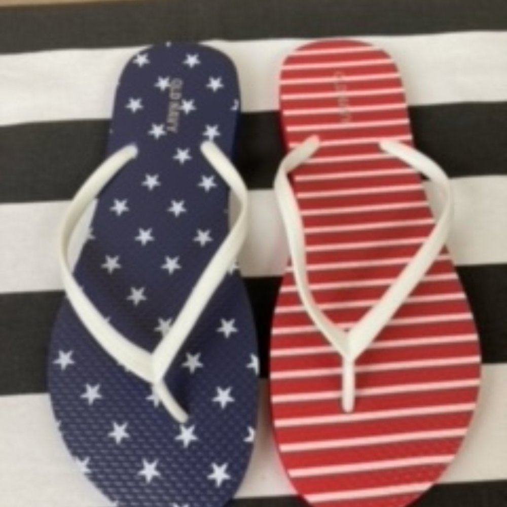 patriotic sandals